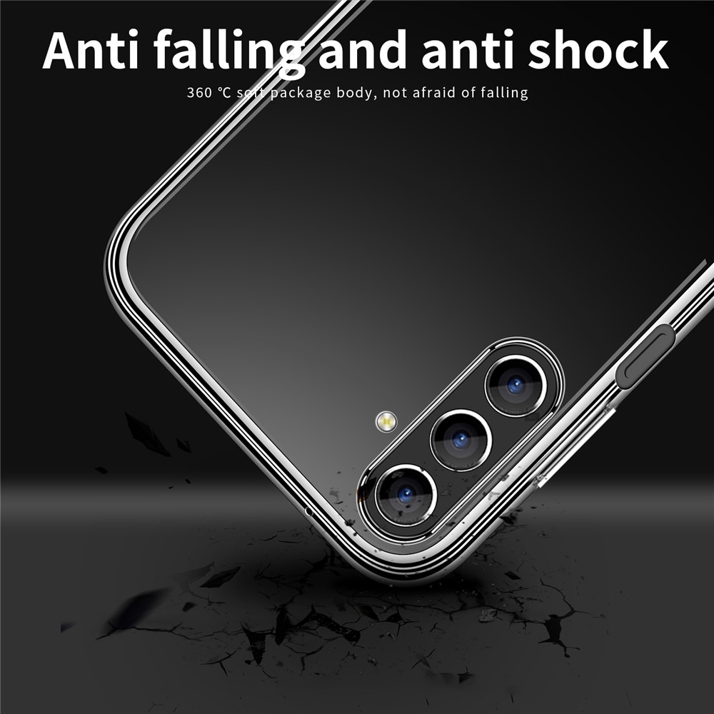 MOFI Pour Samsung Galaxy A13 5G Clean Crystal TPU Case de Protection Contre la Chute de Choco-10