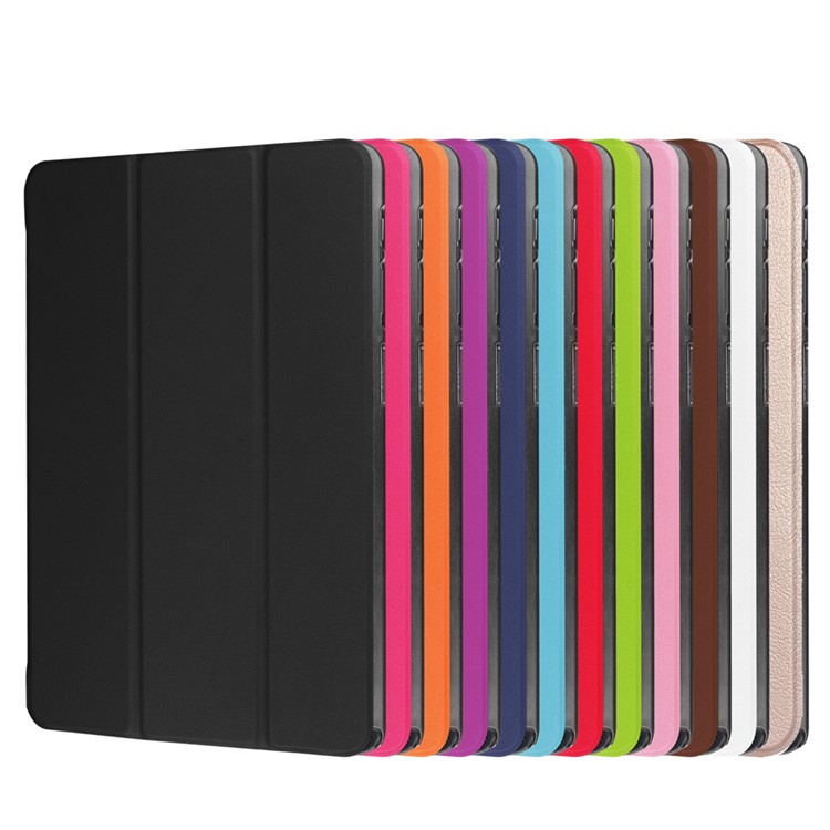 Tri-fold Stand Smart Leather Case for Samsung Galaxy Tab A 10.1 (2016) with S Pen P580 - Black-10