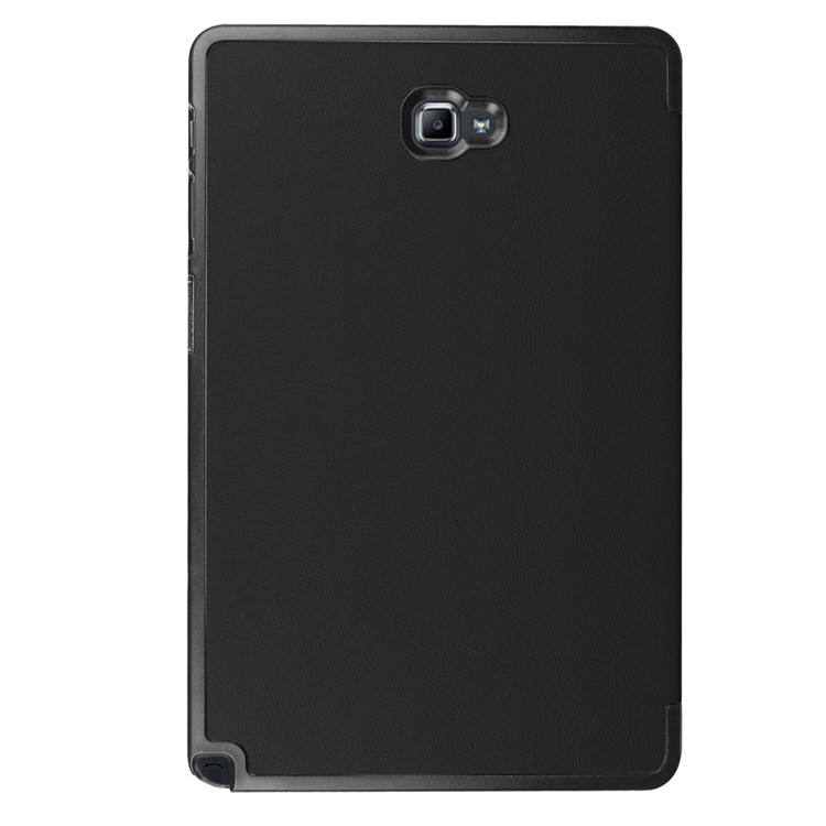 Tri-fold Stand Smart Leather Case for Samsung Galaxy Tab A 10.1 (2016) with S Pen P580 - Black-3