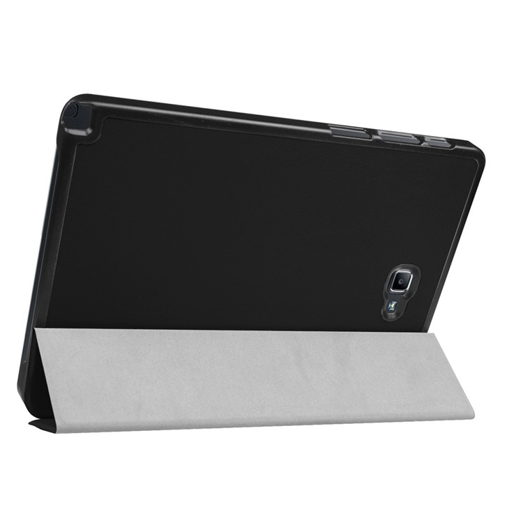 Tri-fold Stand Smart Leather Case for Samsung Galaxy Tab A 10.1 (2016) with S Pen P580 - Black-4
