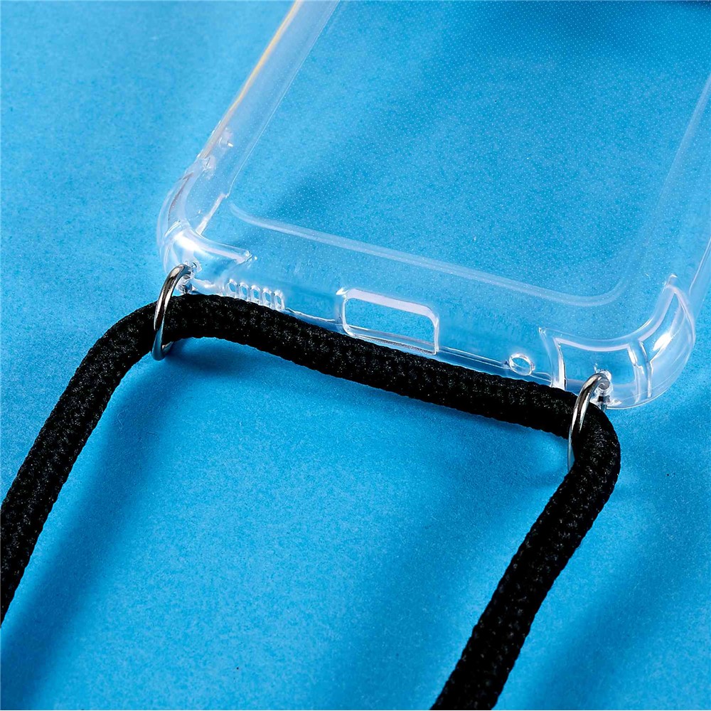 Reinforced Corner TPU Case for Samsung Galaxy Xcover 5, Anti-drop Transparent Phone Cover with Lanyard-3