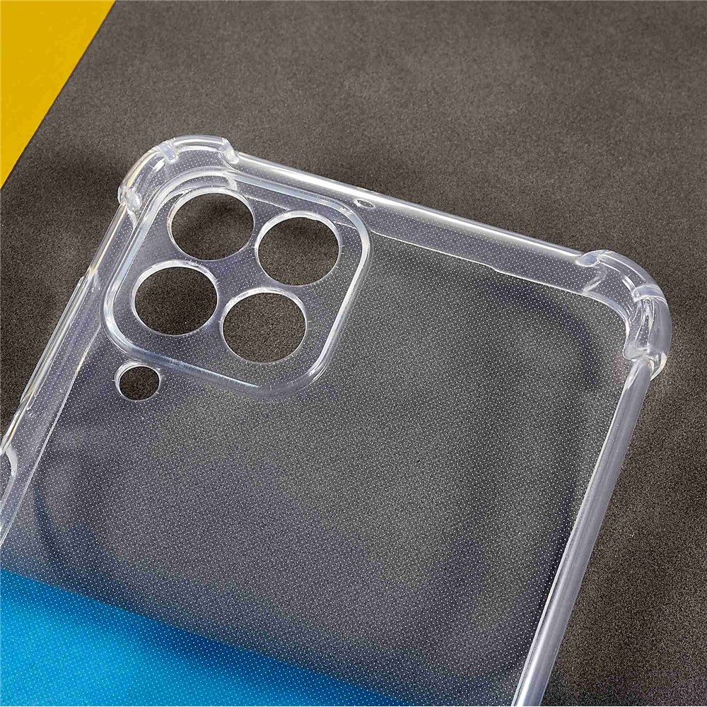 For Samsung Galaxy M33 5G (Global Version) Anti-drop Enhanced Corner Transparent TPU Phone Case with Lanyard-3