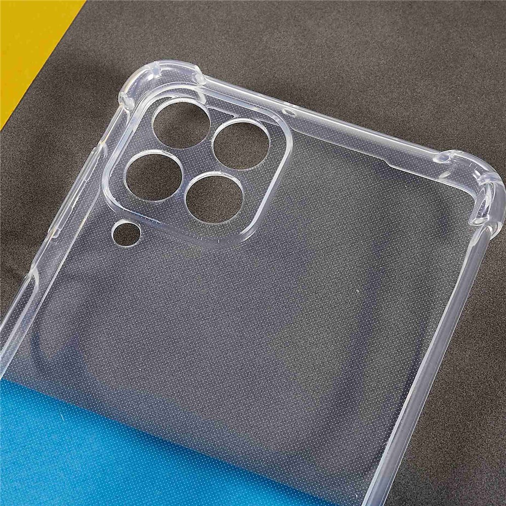 For Samsung Galaxy M53 5G Enhanced Corner Clear Phone Case TPU Drop-proof Cover with Lanyard-3