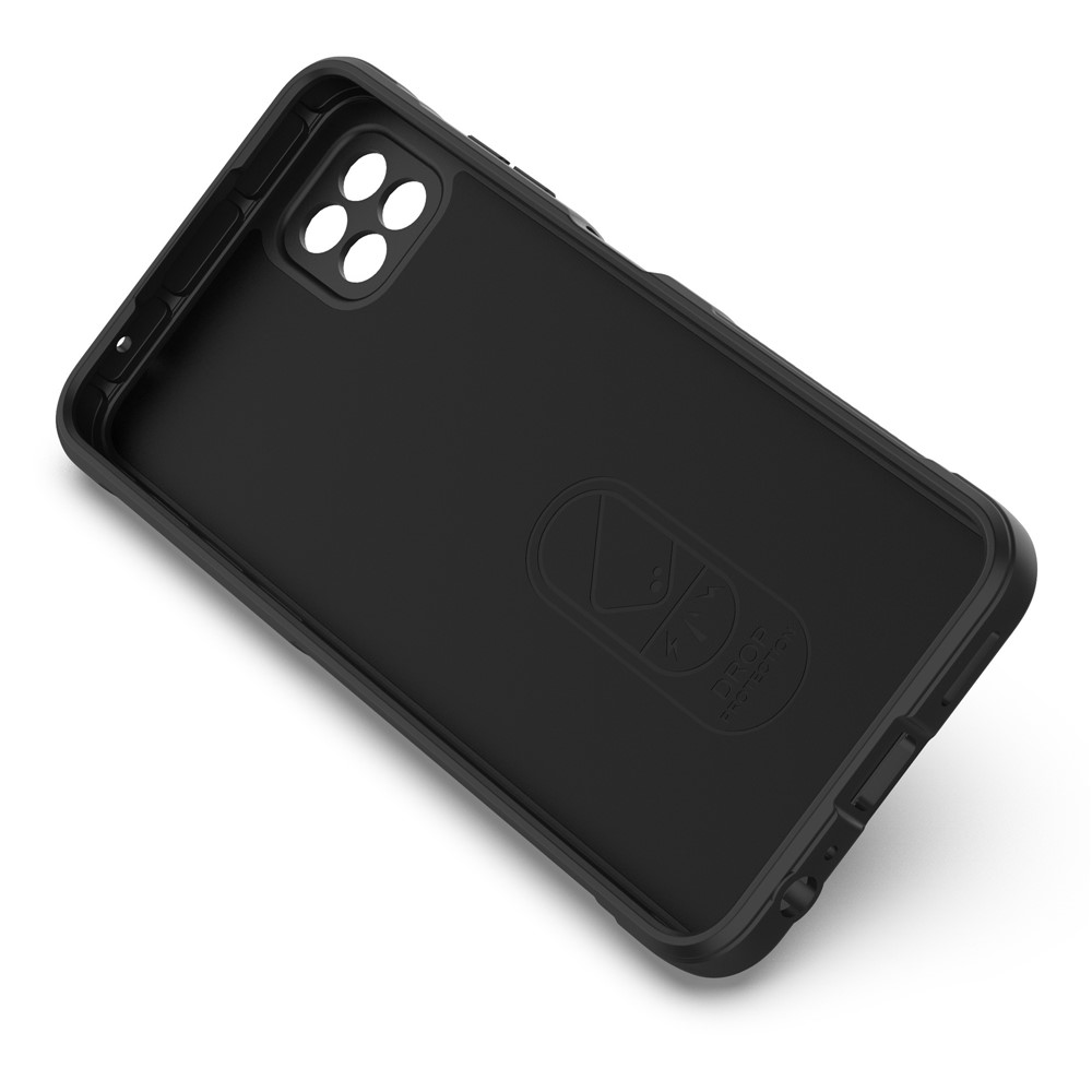 Rugged Shockproof Phone Case for Samsung Galaxy A22 5G (EU Version), Soft TPU Anti-fall Protective Cover - Black-2