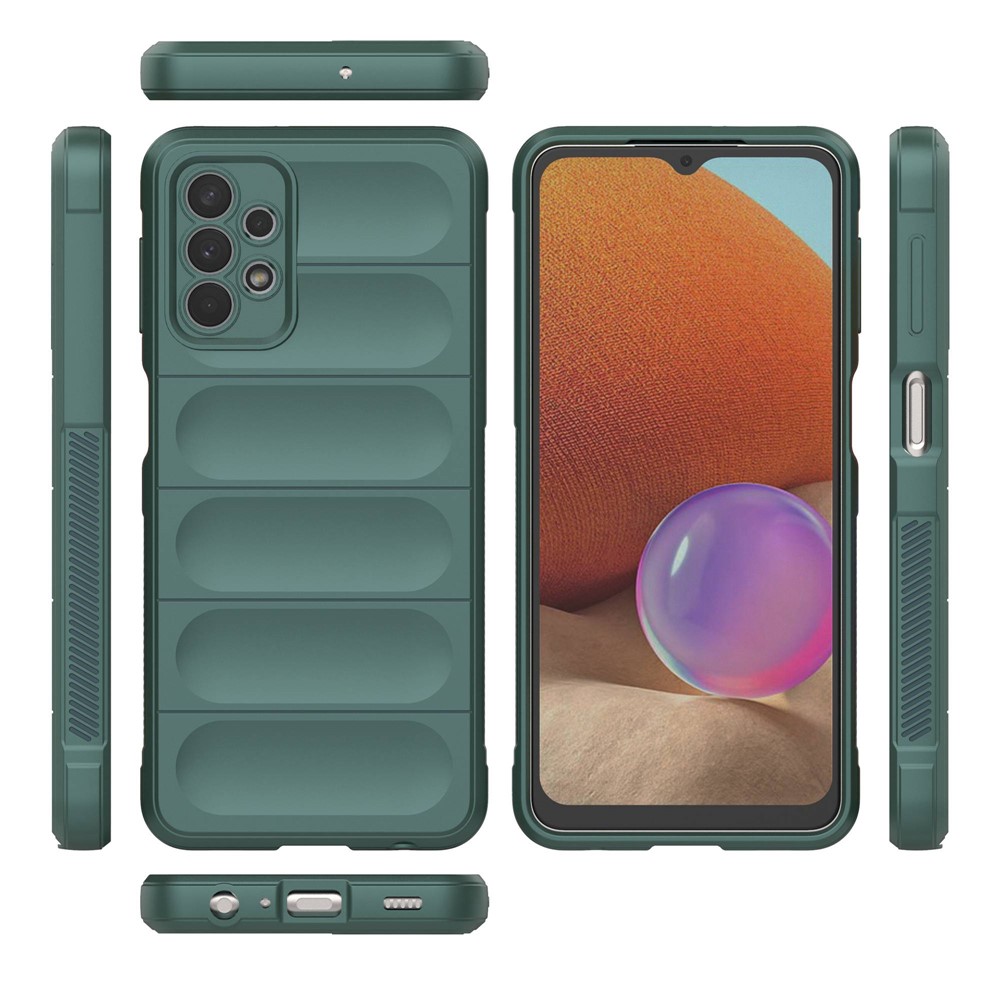 For Samsung Galaxy A32 5G/M32 5G Anti-drop Protective Phone Case Rugged Soft TPU Back Cover - Green-6