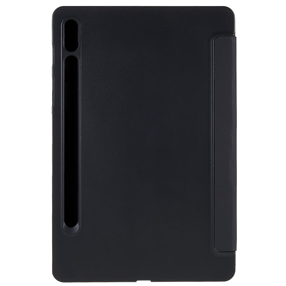 Per Samsung Galaxy Tab S7/S8 Design Interno a Nido D'ape in Pelle Tri-fold Cover Protettivo - Nero-4