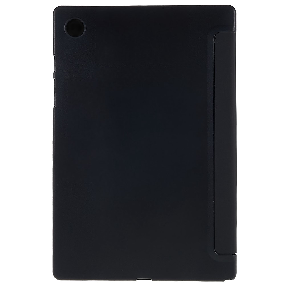For Samsung Galaxy Tab A8 10.5 (2021) Tri-fold Stand Inner Honeycomb Design Shockproof Leather Tablet Case Auto Wake/Sleep Cover - Black-4