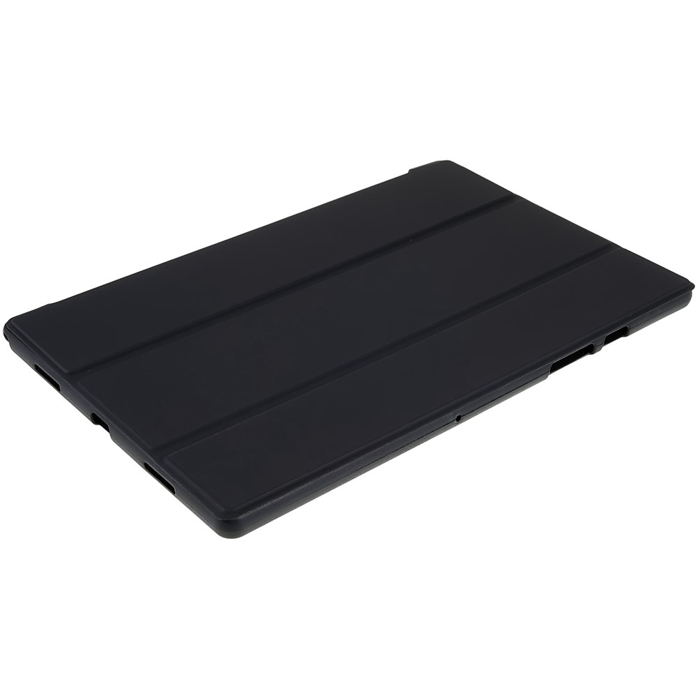 For Samsung Galaxy Tab A8 10.5 (2021) Tri-fold Stand Inner Honeycomb Design Shockproof Leather Tablet Case Auto Wake/Sleep Cover - Black-5
