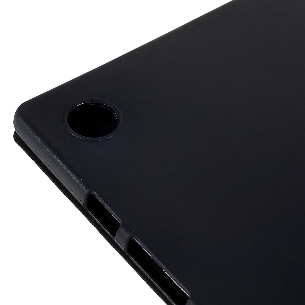 For Samsung Galaxy Tab A8 10.5 (2021) Tri-fold Stand Inner Honeycomb Design Shockproof Leather Tablet Case Auto Wake/Sleep Cover - Black-7
