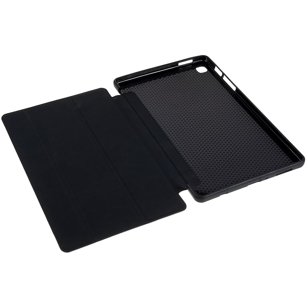 For Samsung Galaxy Tab A7 Lite 8.7-inch Inner Honeycomb Design Anti-fall Anti-scratch Leather Tablet Case Auto Wake/Sleep Cover with Tri-fold Stand - Black-10