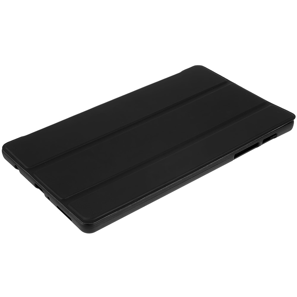 For Samsung Galaxy Tab A7 Lite 8.7-inch Inner Honeycomb Design Anti-fall Anti-scratch Leather Tablet Case Auto Wake/Sleep Cover with Tri-fold Stand - Black-5