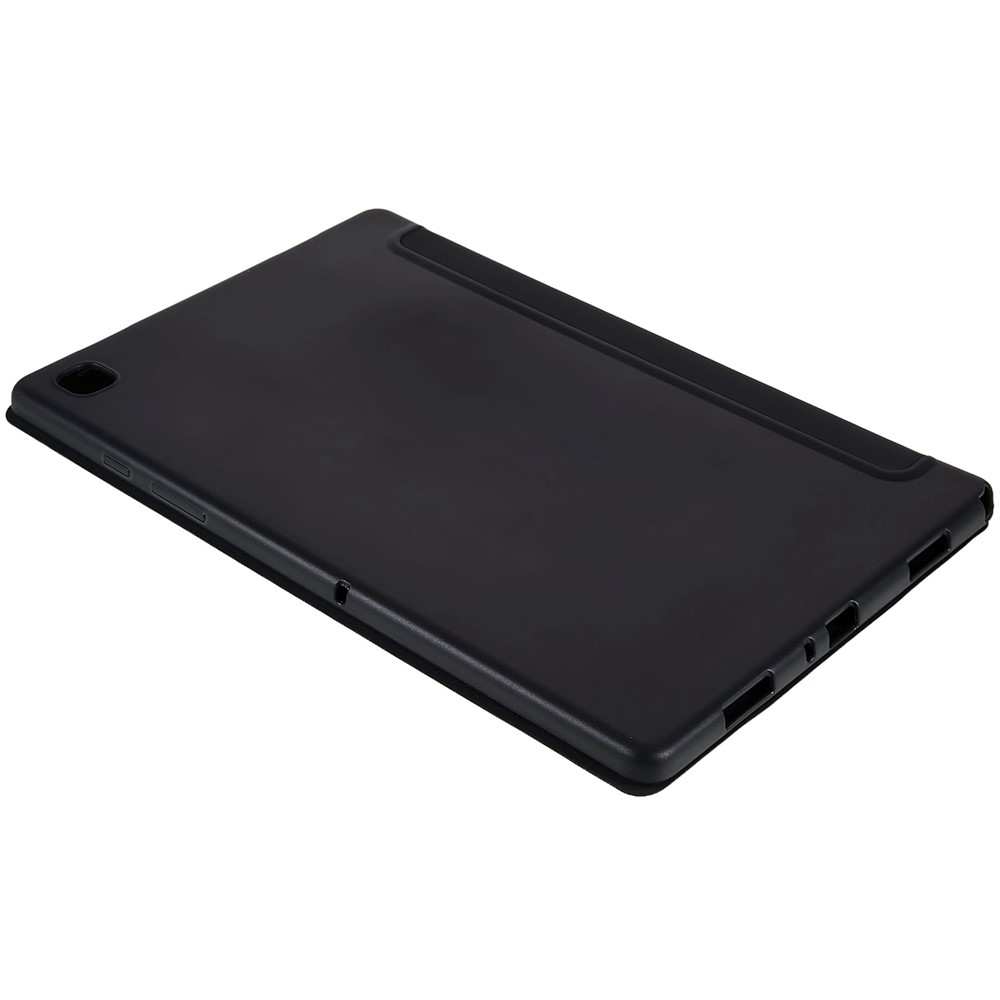 For Samsung Galaxy Tab A7 10.4 (2020) Tri-fold Stand Inner Honeycomb Design Anti-scratch Drop-proof Leather Tablet Case Auto Wake/Sleep Cover - Black-6