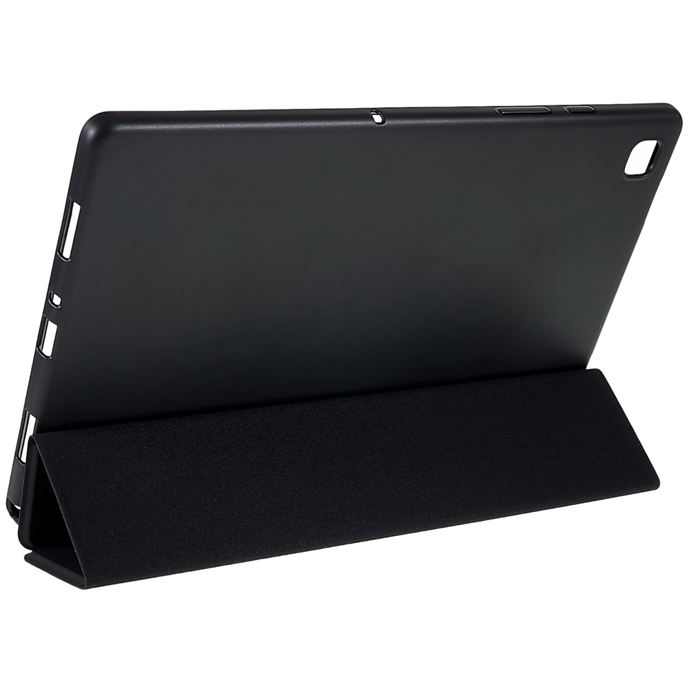 For Samsung Galaxy Tab A7 10.4 (2020) Tri-fold Stand Inner Honeycomb Design Anti-scratch Drop-proof Leather Tablet Case Auto Wake/Sleep Cover - Black-9