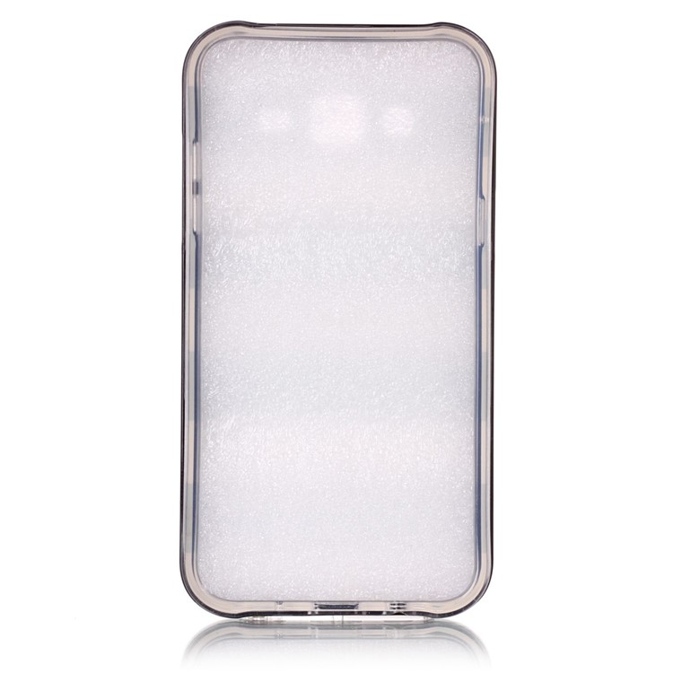 Detachable 2-in-1 IMD PC + TPU Case for Samsung Galaxy J7 SM-J700F - White and Black Stripes-5