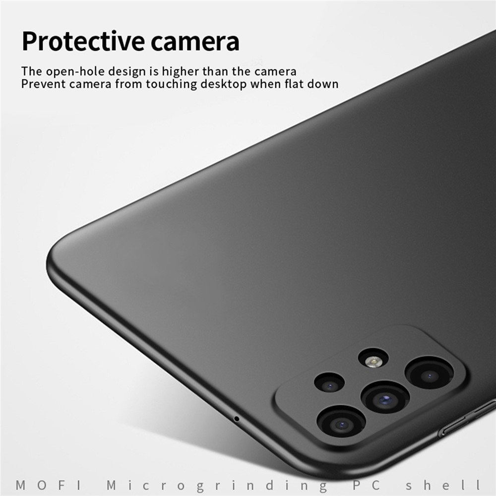 MOFI JK PC Series-1 Shield for Samsung Galaxy A23 4G (165.4 x 76.9 x 8.4mm) Phone Case Matte Hard PC Shockproof Cover with Strap - Black-4