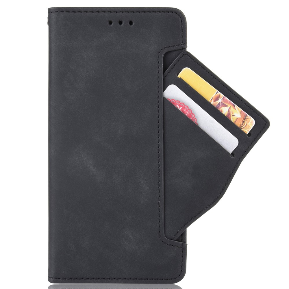 For Samsung Galaxy Xcover6 Pro 5G PU Leather Wear-resistant Phone Case Wallet Stand Cover Shell with Multiple Card Slots - Black-2