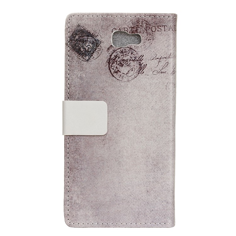 Wallet Leather Case for Samsung Galaxy On7 2016/J7 Prime - Cat and American Flag-2