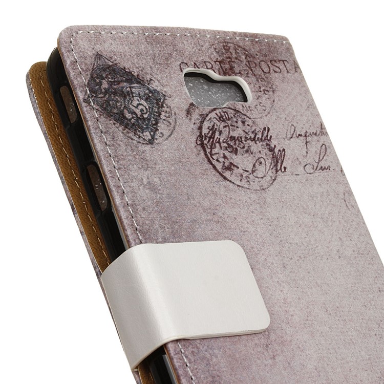 Wallet Leather Case for Samsung Galaxy On7 2016/J7 Prime - Cat and American Flag-3