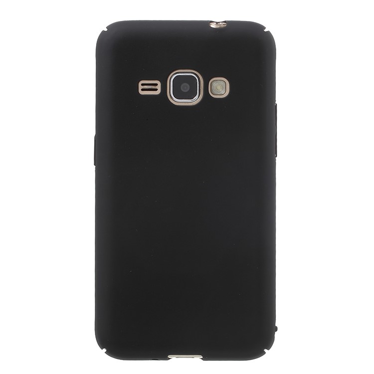 Rubberized Plastic Hard Case for Samsung Galaxy J1 (2016) J120 - Black-2