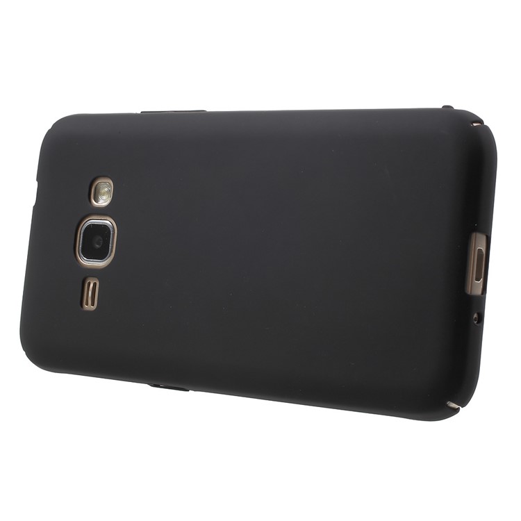 Rubberized Plastic Hard Case for Samsung Galaxy J1 (2016) J120 - Black-3