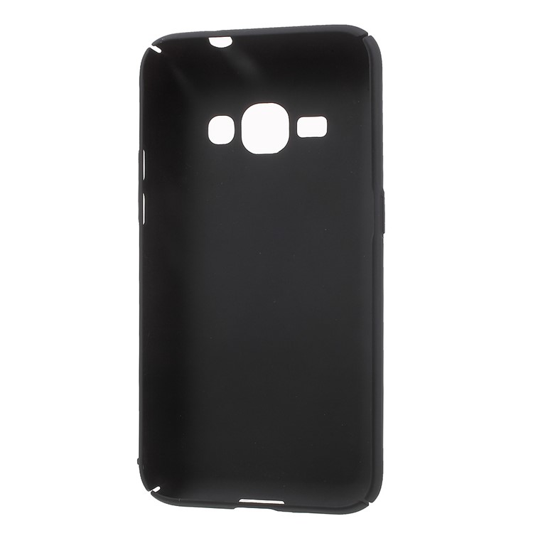 Rubberized Plastic Hard Case for Samsung Galaxy J1 (2016) J120 - Black-4