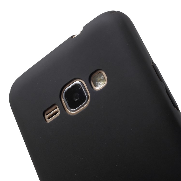 Rubberized Plastic Hard Case for Samsung Galaxy J1 (2016) J120 - Black-6