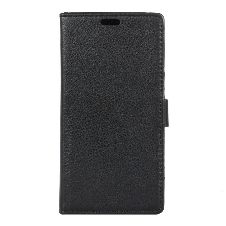 Litchi Texture Leather Wallet Stand Case for Samsung Galaxy J5 Prime - Black-1