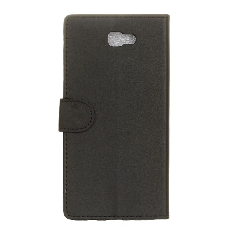 PU Leather Wallet Protection Case for Samsung Galaxy J5 Prime/On5 2016 - Black-2