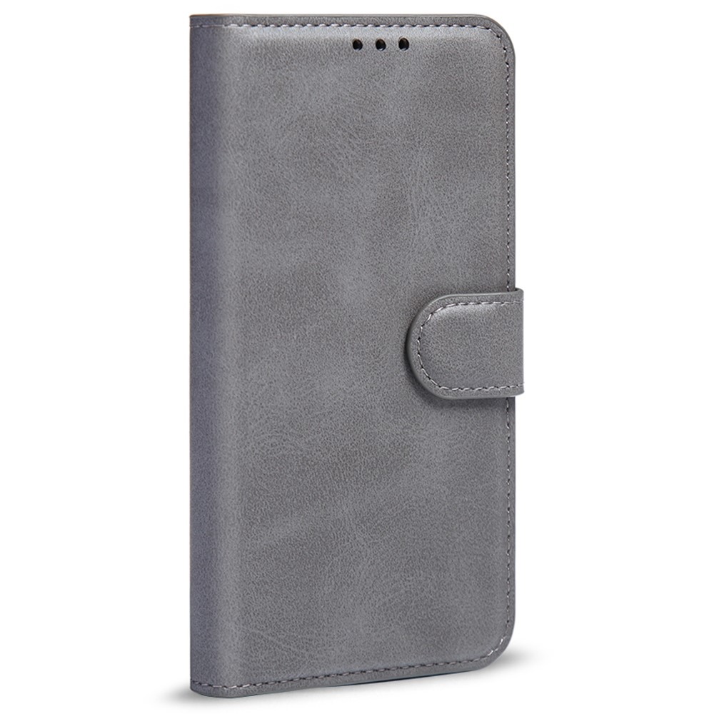 For Samsung Galaxy A23 5G Flip Folio Wallet Case PU Leather Stand Magnetic Clasp Shockproof Cover - Grey-6