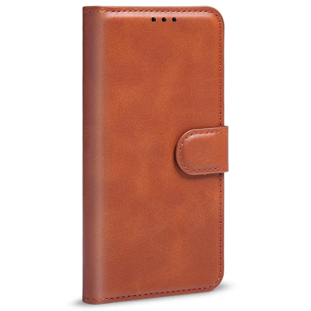 For Samsung Galaxy A13 5G PU Leather Wallet Flip Phone Case Stand Function Inner TPU Anti-Scratch Full Body Protective Cover - Brown-7