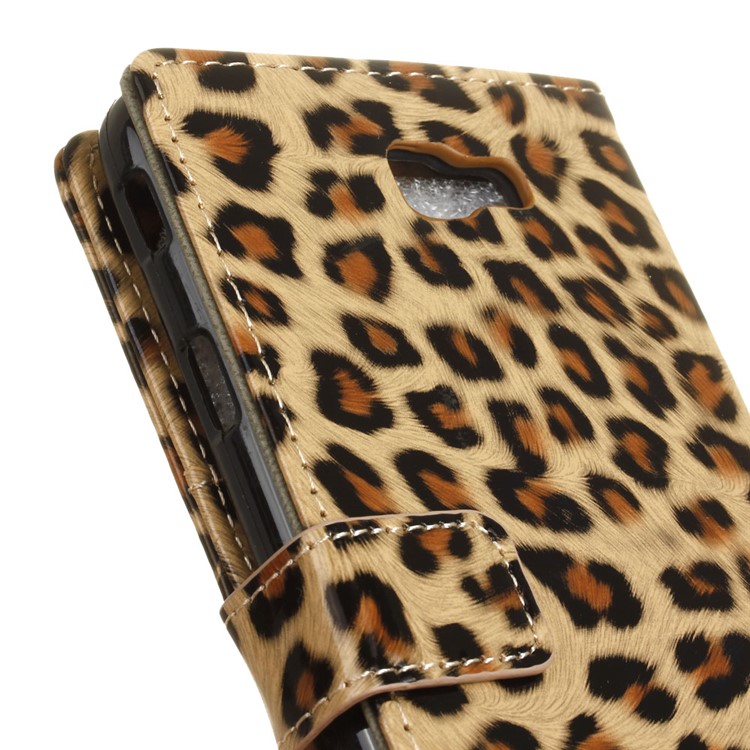 For Samsung Galaxy J5 Prime Leopard Pattern Wallet Leather Stand Case-3