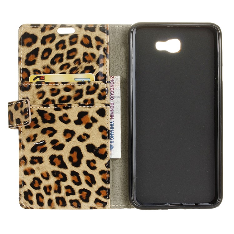 For Samsung Galaxy J5 Prime Leopard Pattern Wallet Leather Stand Case-4