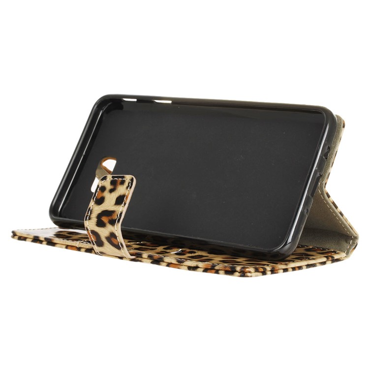 For Samsung Galaxy J5 Prime Leopard Pattern Wallet Leather Stand Case-5