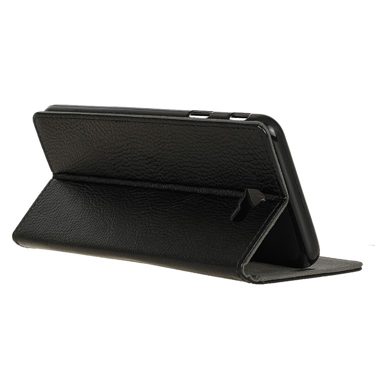 Litchi Skin Leather Wallet Case for Samsung Samsung Galaxy On7 2016/J7 Prime - Black-6