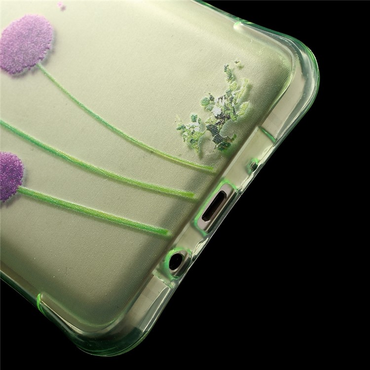 Incoming Call Flash TPU Case for Samsung Galaxy J7 (2016) SM-J710 - Purple Dandelions-5