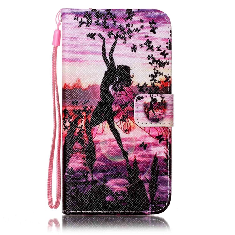 Wallet Leather Phone Case for Samsung Galaxy S7 edge SM-G935 - Dancing Girl-2