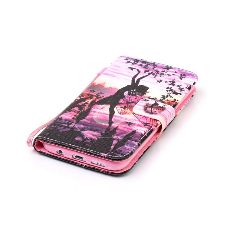 Wallet Leather Phone Case for Samsung Galaxy S7 edge SM-G935 - Dancing Girl-5