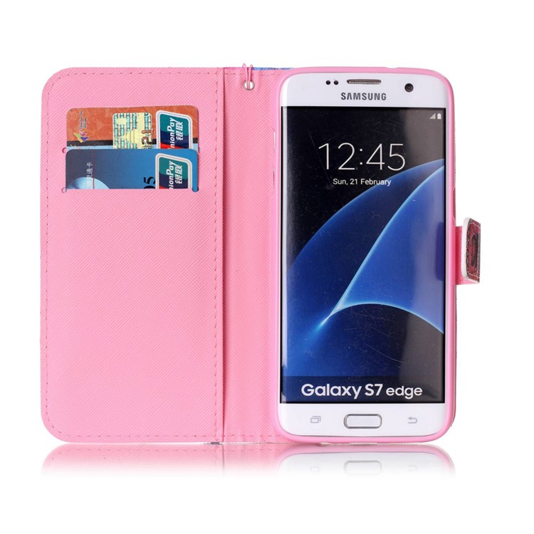 Wallet Leather Phone Case for Samsung Galaxy S7 edge SM-G935 - Dancing Girl-7