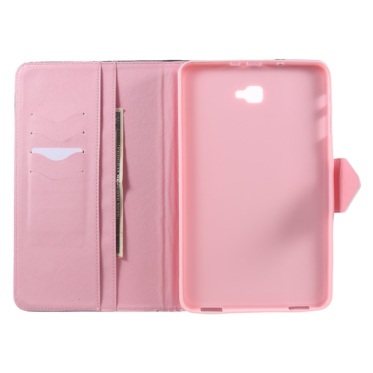 Housse en cuir portefeuille à motifs pour Samsung Galaxy Tab A 10.1(2016) T580 T585 - Beaux papillons-4