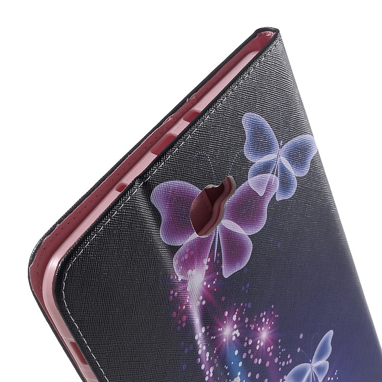Housse en cuir portefeuille à motifs pour Samsung Galaxy Tab A 10.1(2016) T580 T585 - Beaux papillons-8