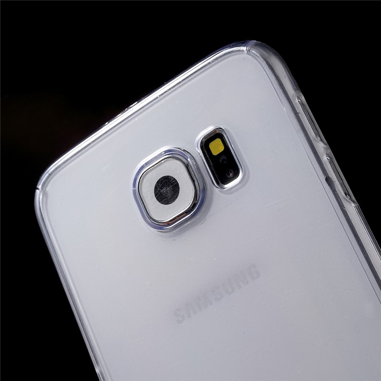 For Samsung Galaxy S6 G920 2-in-1 360° Protection PC Case + Screen Film - Transparent-5