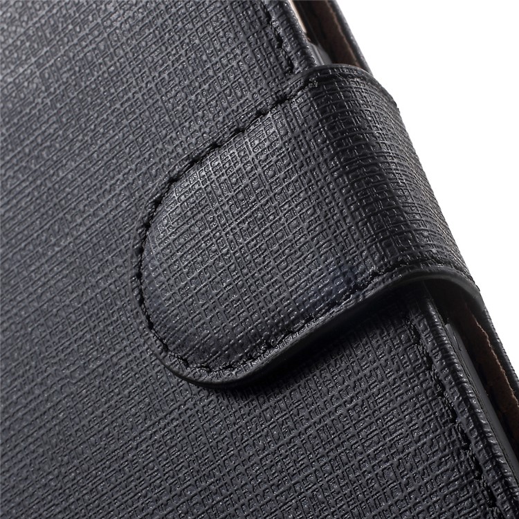 Cloth Texture Wallet Leather Flip Case for Samsung Galaxy On5 2016 / J5 Prime - Black-8