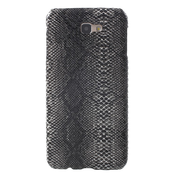 For Samsung Galaxy On7(2016) / J7 Prime Leather Coated Hard Phone Case - Snake Grain-2