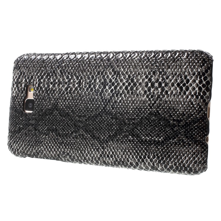 For Samsung Galaxy On7(2016) / J7 Prime Leather Coated Hard Phone Case - Snake Grain-3