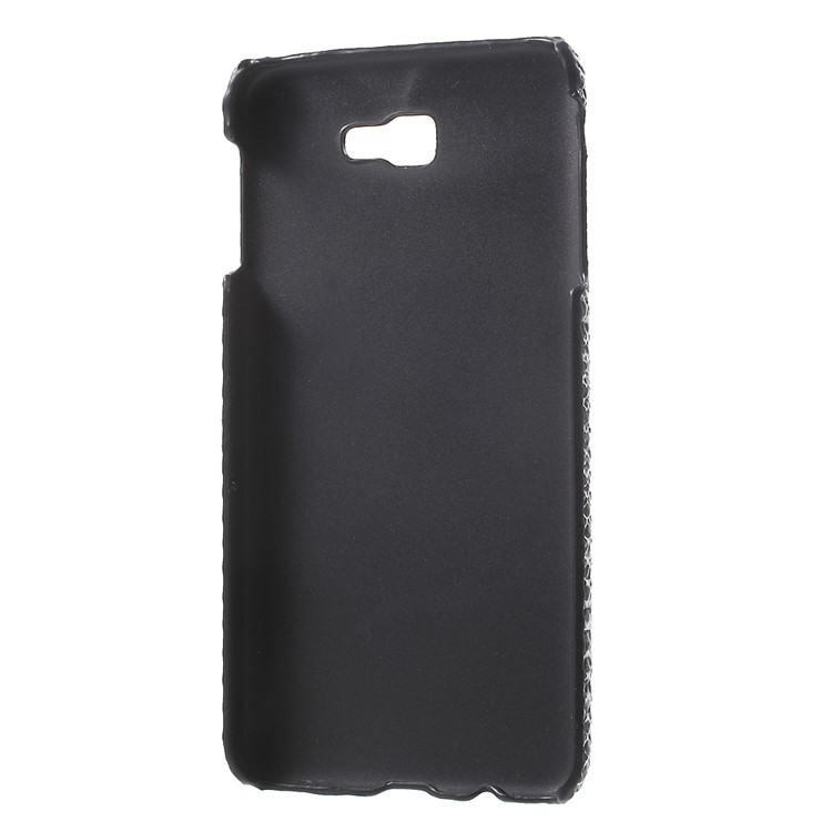 For Samsung Galaxy On7(2016) / J7 Prime Leather Coated Hard Phone Case - Snake Grain-4