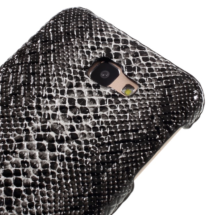 For Samsung Galaxy On5 2016/J5 Prime Leather Coated Hard Phone Case - Snake Grain-3