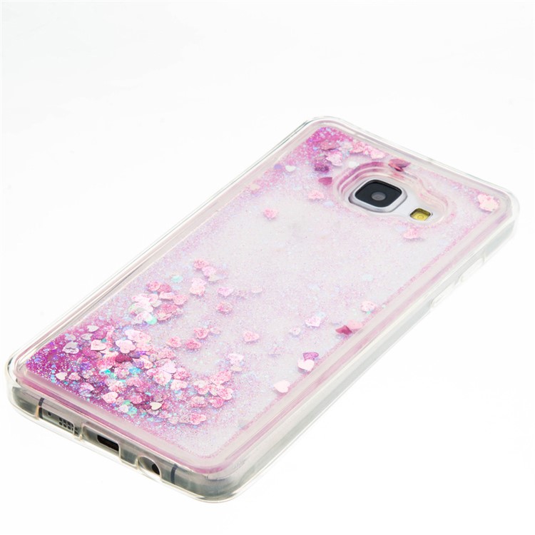 Fluid Glitter Sequins TPU Case for Samsung Galaxy A5 SM-A510F (2016) - Pink-4