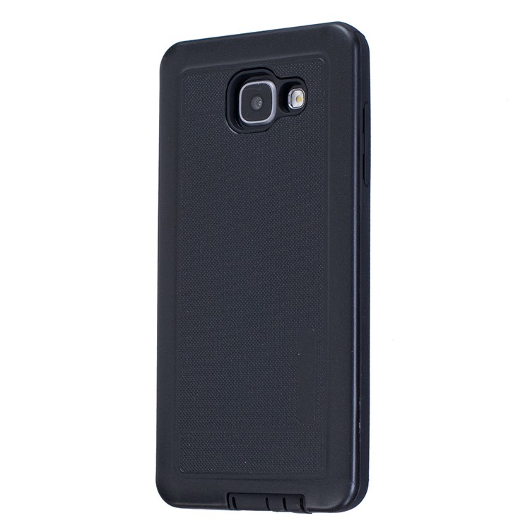 Dot Grain Hybrid Dual Layer PC + TPU Case for Samsung Galaxy A5 SM-A510F (2016) - Black-2