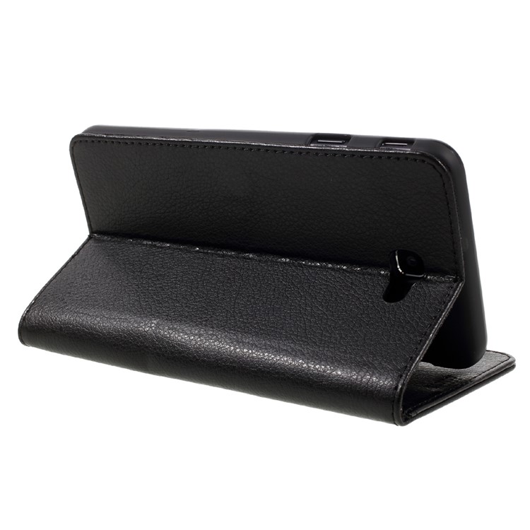 Flip Leather Wallet Stand Case for Samsung Galaxy J7 Prime / On7 2016 - Black-5