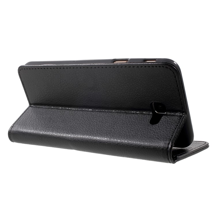 Litchi Texture Wallet Leather Case for Samsung Galaxy J5 Prime / On5 2016 - Black-4